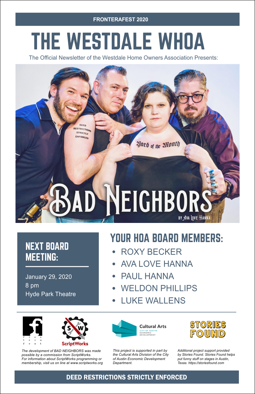 Bad Neighbors by Ava Love Hanna - FronteraFest 2020