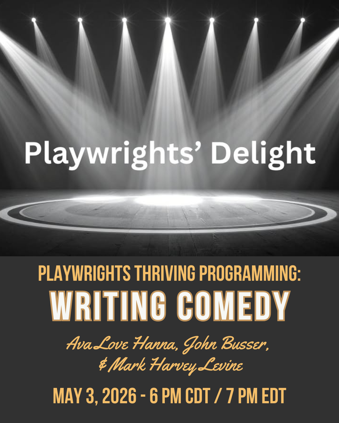Writing Comedy - Playwrights Thriving